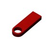 USB 2.0-флешка на 16 Гб с мини чипом и круглым отверстием, красный