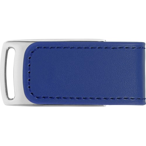 Флеш-карта USB 2.0 16 Gb с магнитным замком "Vigo", синий/серебристый