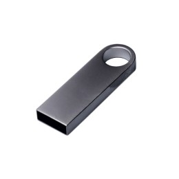 USB 2.0-флешка на 128 Гб с мини чипом и круглым отверстием, серебристый