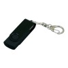 Флешка промо поворотный механизм, с однотонным металлическим клипом, 64 Гб, черный