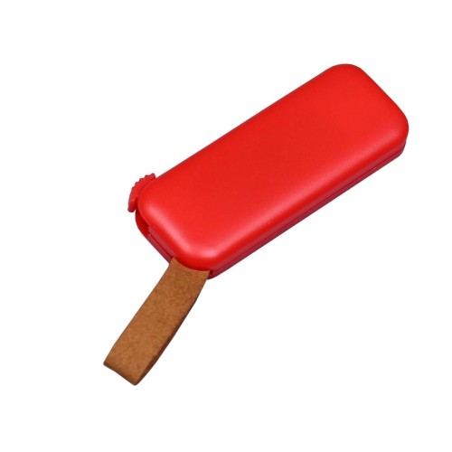 USB-флешка промо на 128 Гб прямоугольной формы, выдвижной механизм, красный