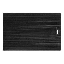 Флеш-карта USB 2.0 16 Gb в виде металлической карты "Card Metal", черный