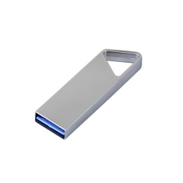 USB 2.0-флешка на 16 Гб с мини чипом, компактный дизайн, отверстие треугольной формы для цепочки