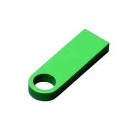 USB 2.0-флешка на 64 Гб с мини чипом и круглым отверстием, зеленый