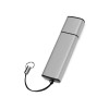 Флеш-карта USB 2.0 16 Gb металлическая с колпачком "Borgir", стальной