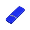 Флешка промо прямоугольной формы c оригинальным колпачком, 64 Гб, синий