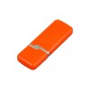 Флешка промо прямоугольной формы c оригинальным колпачком, 32 Гб, оранжевый