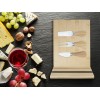 Mancheg Бамбуковая доска для сыра и инструменты, natural