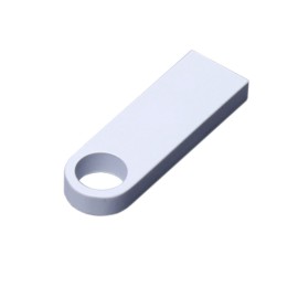 USB 3.0-флешка на 128 Гб с мини чипом и круглым отверстием, белый