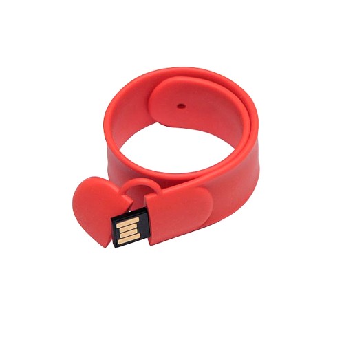Флешка в виде браслета, 16 Гб, оранжевый