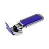 Флешка с массивным классическим корпусом, 16 Гб, синий/серебристый