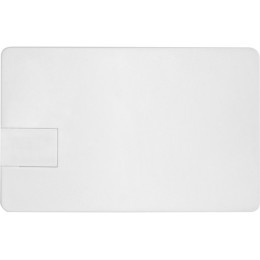 Флеш-карта USB 2.0 16 Gb в виде пластиковой карты "Card", белый