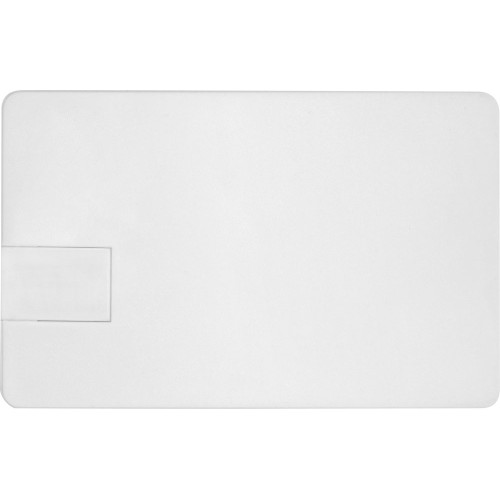 Флеш-карта USB 2.0 16 Gb в виде пластиковой карты "Card", белый