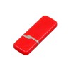 Флешка промо прямоугольной формы c оригинальным колпачком, 16 Гб, красный