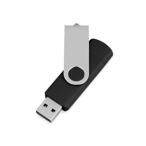 USB/micro USB-флешка 2.0 на 16 Гб «Квебек OTG», черный