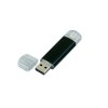 USB-флешка на 64 ГБ.c дополнительным разъемом Micro USB, черный