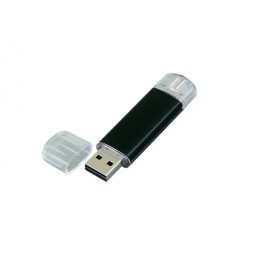 USB-флешка на 64 ГБ.c дополнительным разъемом Micro USB, черный