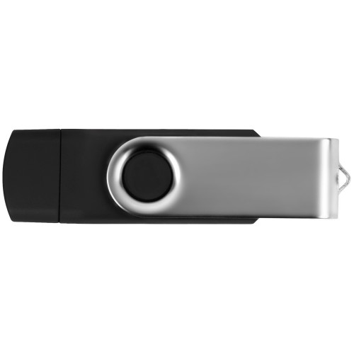USB/micro USB-флешка 2.0 на 16 Гб «Квебек OTG», черный