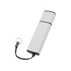 Флеш-карта USB 2.0 16 Gb металлическая с колпачком "Borgir", белый