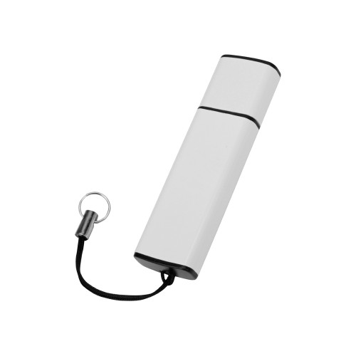 Флеш-карта USB 2.0 16 Gb металлическая с колпачком "Borgir", белый