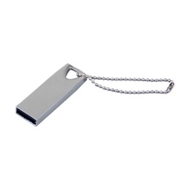 USB 2.0-флешка на 16 Гб с мини чипом, компактный дизайн, стильное отверстие для цепочки