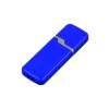 Флешка промо прямоугольной формы c оригинальным колпачком, 8 Гб, синий