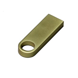 USB 3.0-флешка на 64 Гб с мини чипом и круглым отверстием, золотистый