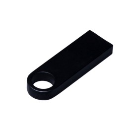 USB 2.0-флешка на 64 Гб с мини чипом и круглым отверстием, черный