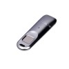 Металлическая флешка со сканером отпечатков пальцев в подарочной упаковке на 128 Гб, серебристый