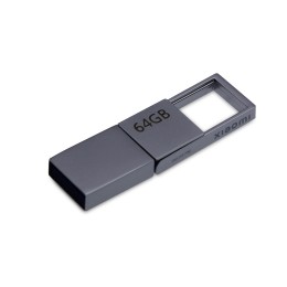 USB 3.0-флешка на 64 Гб с разъемами USB-A и Type-C, серебристый