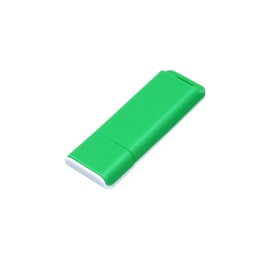 Флешка 3.0 прямоугольной формы, оригинальный дизайн, двухцветный корпус, 32 Гб, зеленый/белый