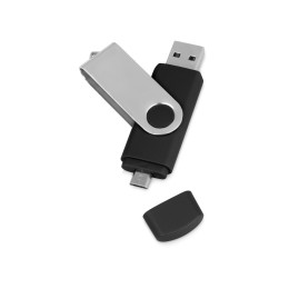 USB/micro USB-флешка 2.0 на 16 Гб «Квебек OTG», черный