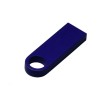 USB 2.0-флешка на 4 Гб с мини чипом и круглым отверстием, синий