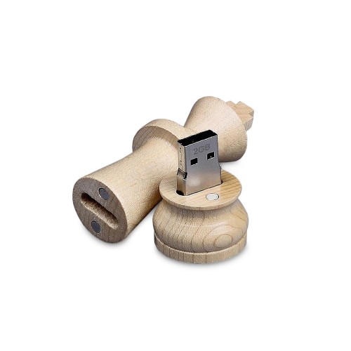 Флешка Ферзь на 32 Гб, натуральный