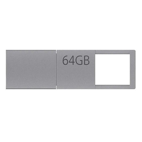 USB 3.0-флешка на 64 Гб с разъемами USB-A и Type-C, серебристый