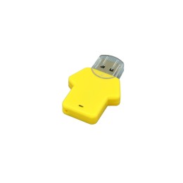 Флешка в виде футболки, 32 Гб, желтый