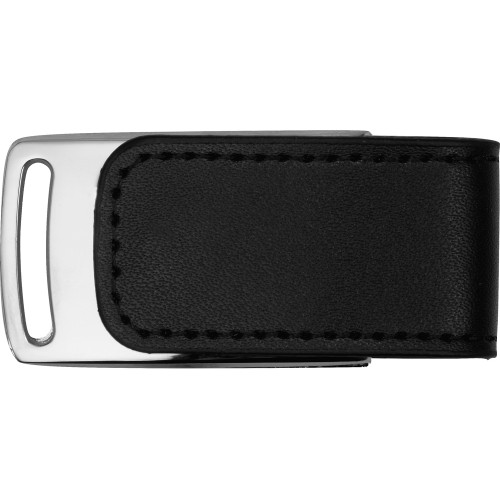 Флеш-карта USB 2.0 16 Gb с магнитным замком "Vigo", черный/серебристый