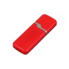 Флешка промо прямоугольной формы c оригинальным колпачком, 32 Гб, красный
