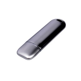 Металлическая флешка со сканером отпечатков пальцев в подарочной упаковке на 256 Гб, серебристый