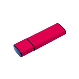 USB-флешка металлическая на 32ГБ с колпачком, красный