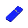 Флешка промо прямоугольной формы c оригинальным колпачком, 16 Гб, синий
