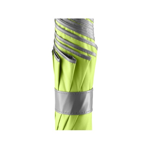 Зонт-трость 1159 Double face полуавтомат, лайм/серый