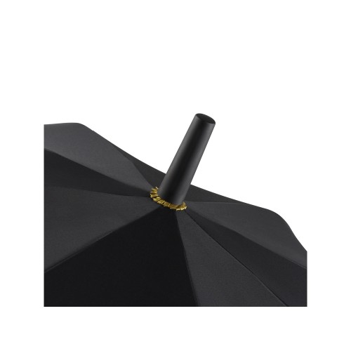 Зонт-трость 1159 Double face полуавтомат, черный/золотистый