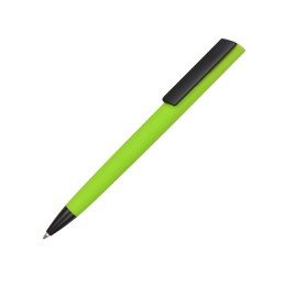 Ручка пластиковая soft-touch шариковая «Taper», зеленое яблоко/черный