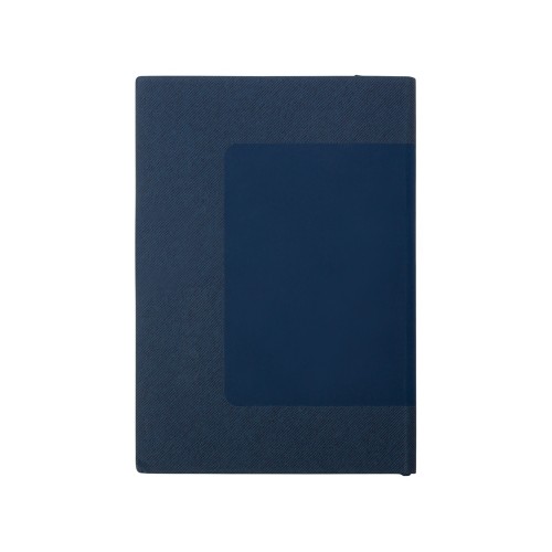 Бизнес блокнот "Supreme" с вставкой из софт-тача, гибкая обложка, 128 листов, синий