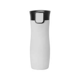 Вакуумная термокружка с кнопкой Streamline, Waterline, soft-touch, тубус, серый