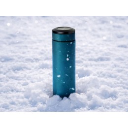 Термос «Confident» с покрытием soft-touch 420мл, индиго