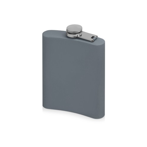 Фляжка 240 мл Remarque soft touch, 304 сталь, серый