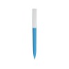 Ручка пластиковая soft-touch шариковая «Zorro», голубой/белый
