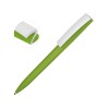 Ручка пластиковая soft-touch шариковая «Zorro», зеленое яблоко/белый